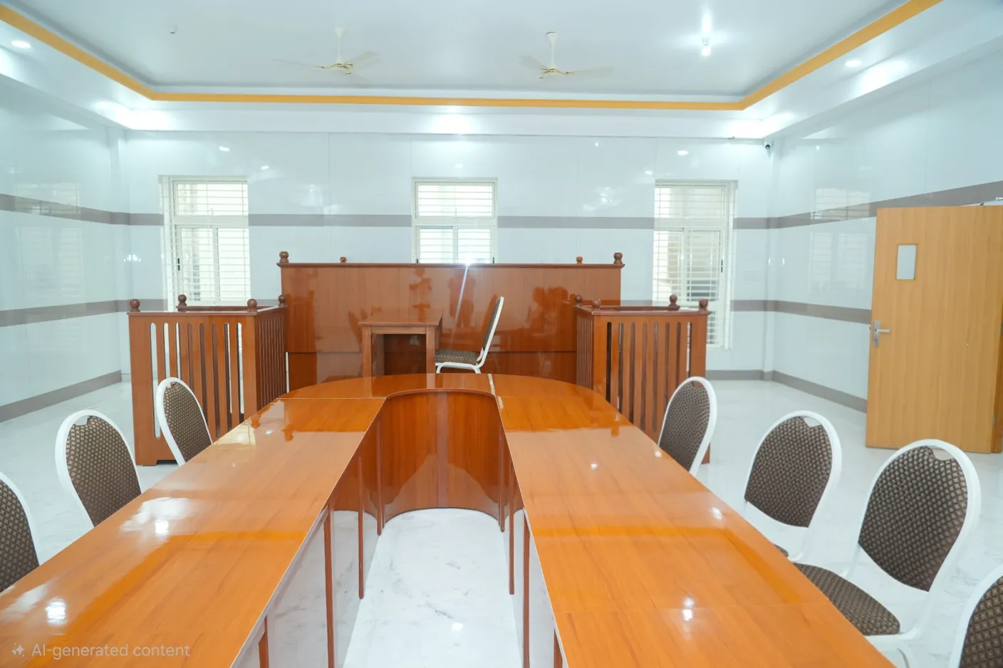 Moot court hall used for advocacy training at the College in Seshadripuram, Bengaluru